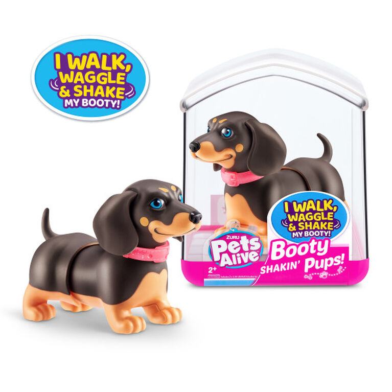 Zuru Pets Alive Booty Shakin' Pups - Interactive Mini Dog Toys That Walk, Waggle, and Booty Shake - Electronic Puppy Toy for Kids - you will get randomly 1 puppy only