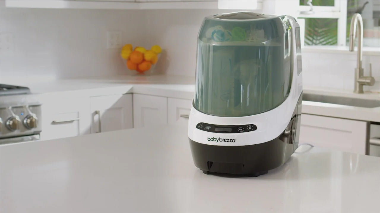 Baby Brezza Bottle Washer Pro | All-in-One Automatic Bottle Washer, Sterilizer & Dryer | Clinically Proven Better than Hand Washing | HEPA Filtered & 6 Cleaning Modes | 12-Month Warranty - MINIMEE KIDS