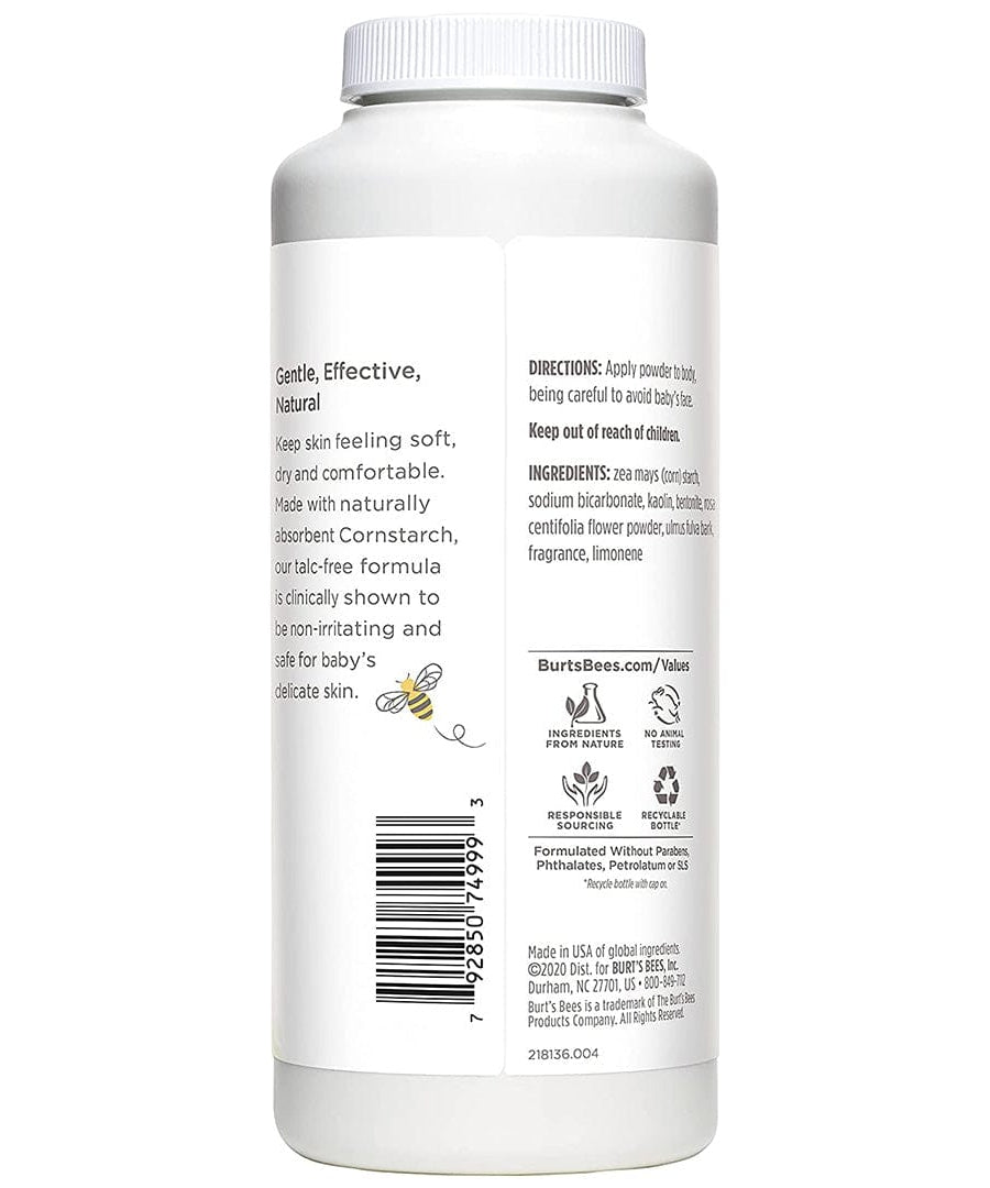 Burt’s Bees Baby Dusting Powder – 100% Natural Talc-Free Baby Powder for Soft & Dry Skin – Gentle, Pediatrician-Tested Formula – Paraben-Free & Phthalate-Free – 212.6g