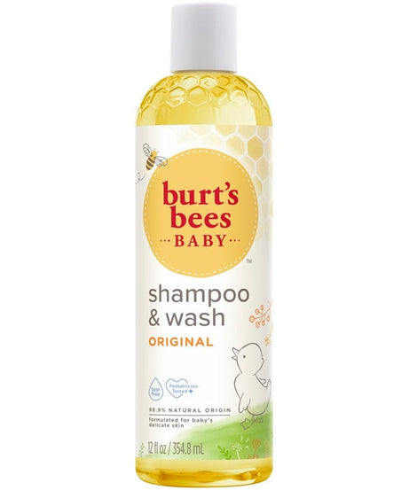 Burt’s Bees Baby Shampoo & Wash | Original - Tear-Free, Gentle & Natural | 236.5ml, 354.8ml, 621ml | Made in USA | Plant-Based, Hypoallergenic Baby Wash for Soft & Clean Skin - MINIMEE KIDS
