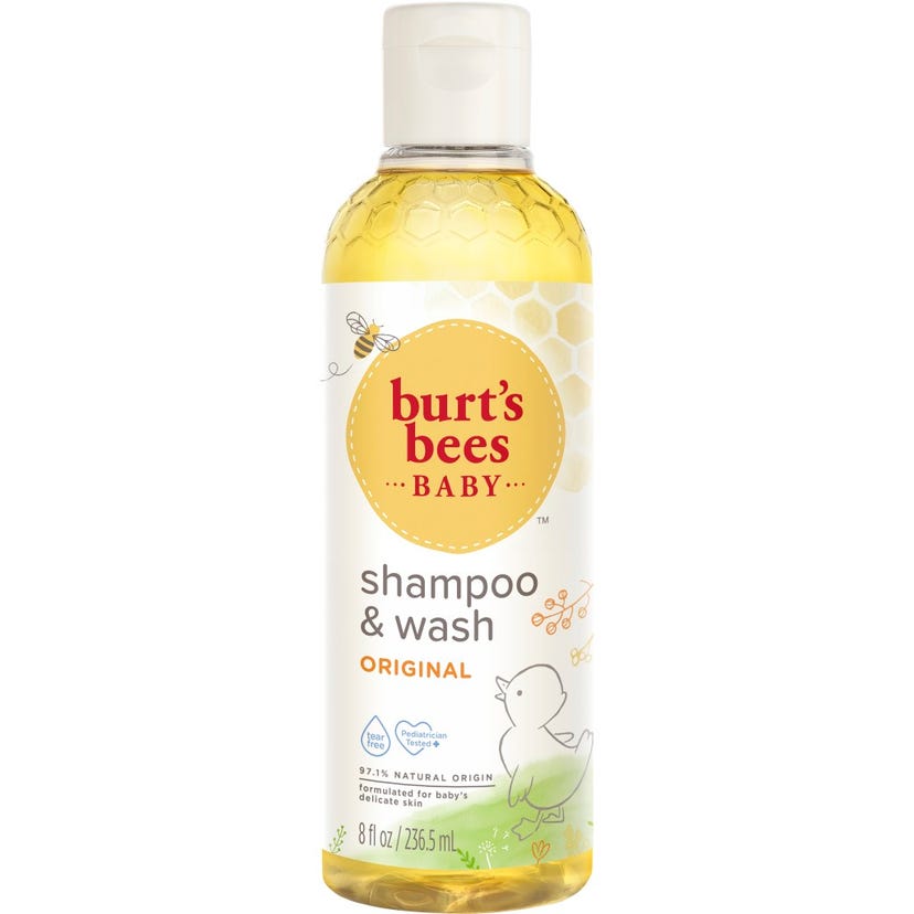 Burt’s Bees Baby Shampoo & Wash | Original - Tear-Free, Gentle & Natural | 236.5ml, 354.8ml, 621ml | Made in USA | Plant-Based, Hypoallergenic Baby Wash for Soft & Clean Skin