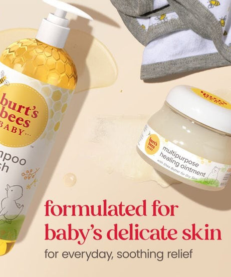 Burt’s Bees Baby Shampoo & Wash | Original - Tear-Free, Gentle & Natural | 236.5ml, 354.8ml, 621ml | Made in USA | Plant-Based, Hypoallergenic Baby Wash for Soft & Clean Skin - MINIMEE KIDS