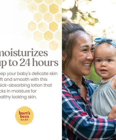 Burt’s Bees Baby Nourishing Lotion – Original Formula with Sunflower Seed Oil, Shea Butter & Buttermilk – 99% Natural Baby Moisturizer for Soft, Hydrated Skin – Pediatrician-Tested – Made in USA – 340.1g - MINIMEE KIDS