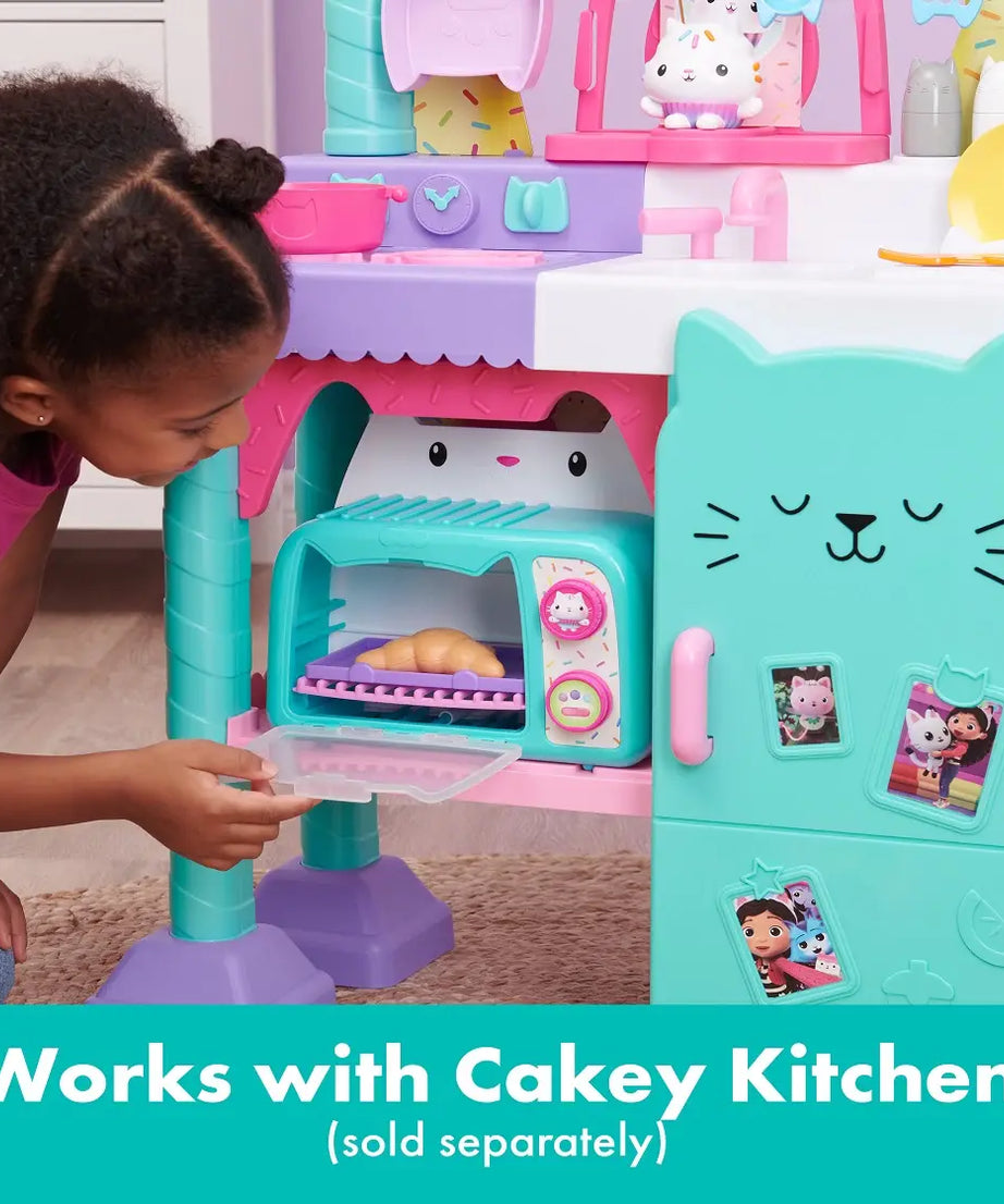 Gabby’s Dollhouse Cakey Oven Toy Set | Interactive Pretend Baking Playset with Lights & Sounds – 11-Piece Kit for Ages 3+ | DreamWorks Netflix Series Inspired | Includes Cakey Figure, Treats & Accessories - MINIMEE KIDS