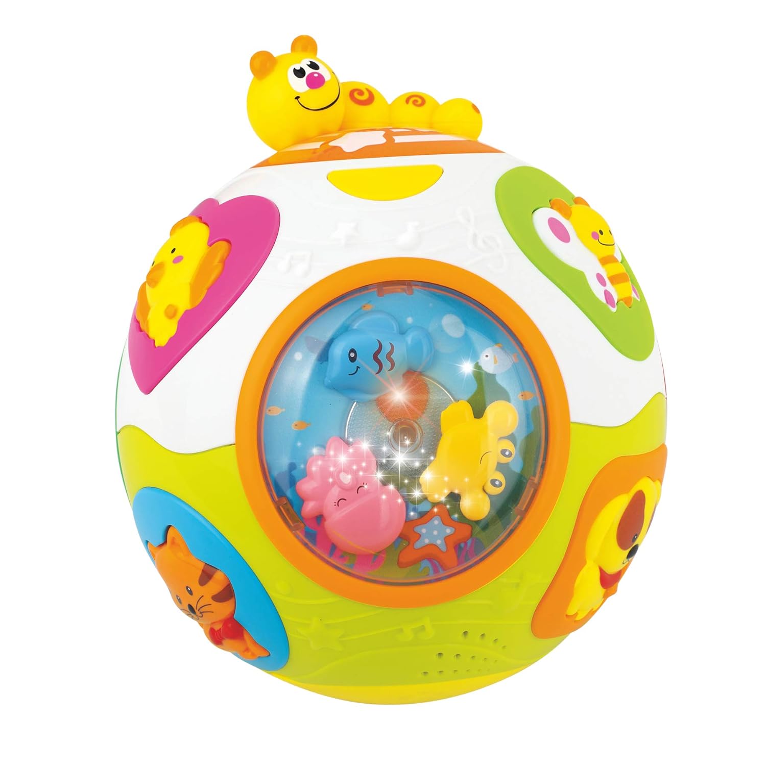 Hola Catch Me Activity Ball | Interactive Learning Toy with Music, Sounds & Motion | Educational Ball for Babies & Toddlers - MINIMEE KIDS