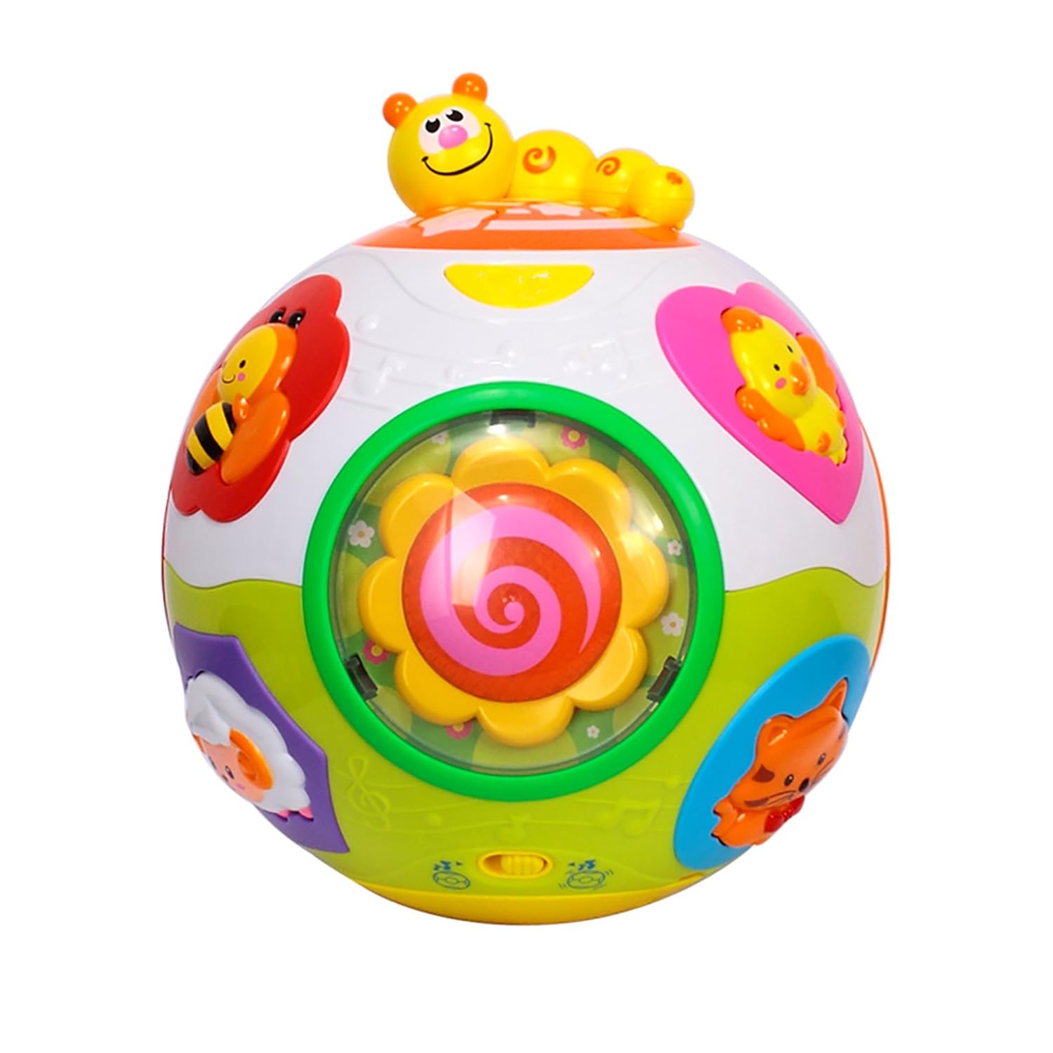 Hola Catch Me Activity Ball | Interactive Learning Toy with Music, Sounds & Motion | Educational Ball for Babies & Toddlers - MINIMEE KIDS