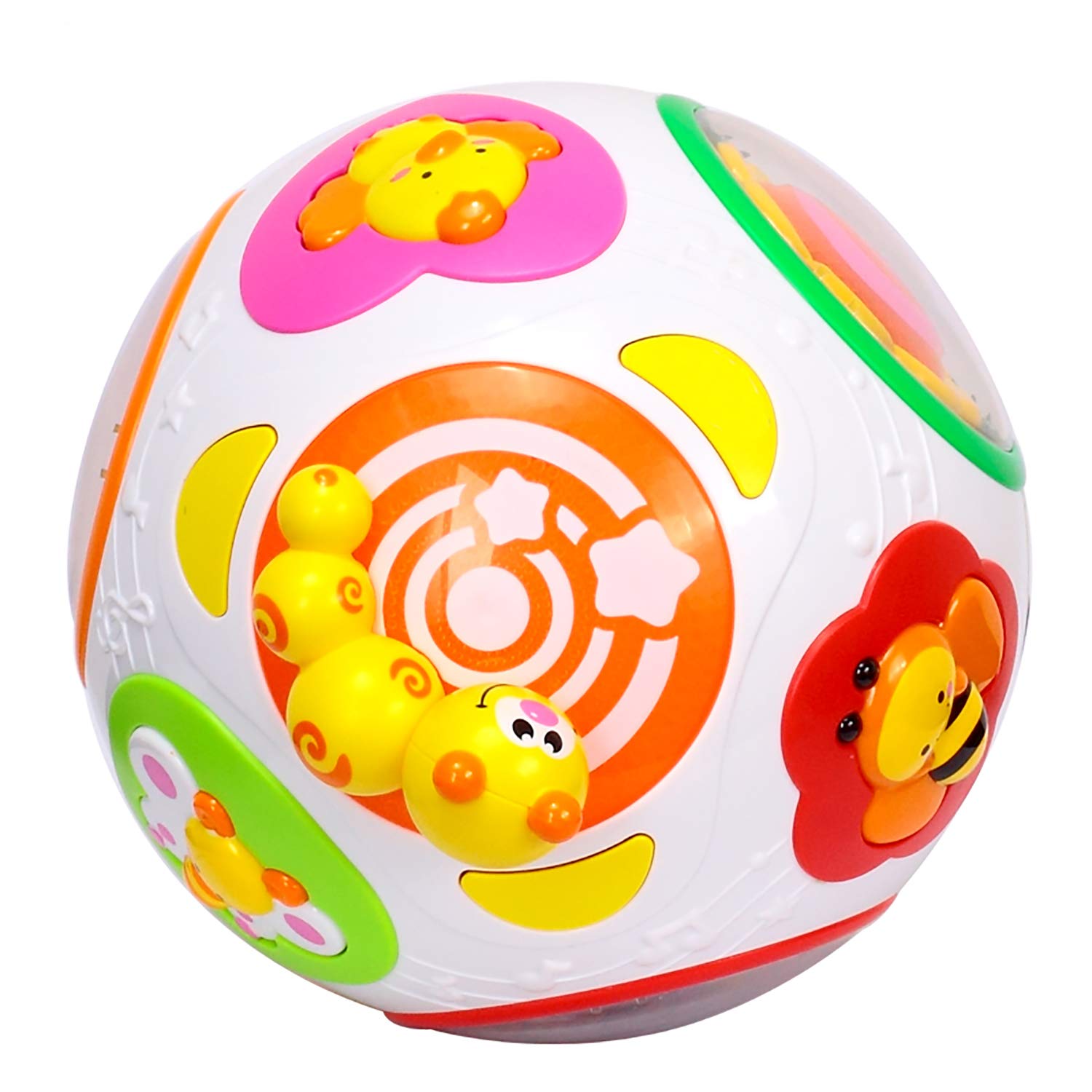 Hola Catch Me Activity Ball | Interactive Learning Toy with Music, Sounds & Motion | Educational Ball for Babies & Toddlers - MINIMEE KIDS