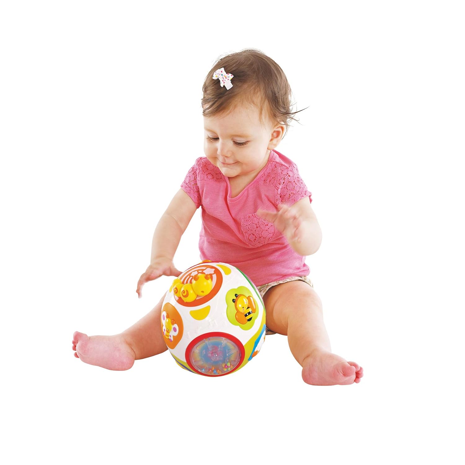 Hola Catch Me Activity Ball | Interactive Learning Toy with Music, Sounds & Motion | Educational Ball for Babies & Toddlers - MINIMEE KIDS