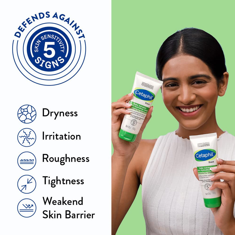 Cetaphil DAM Daily Advance Ultra Hydrating Lotion For Dry, Sensitive Skin - 100g