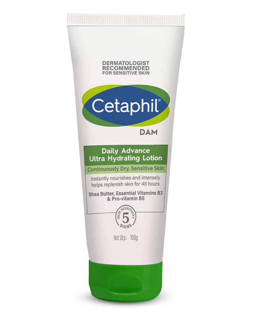 Cetaphil DAM Daily Advance Ultra Hydrating Lotion For Dry, Sensitive Skin - 100g