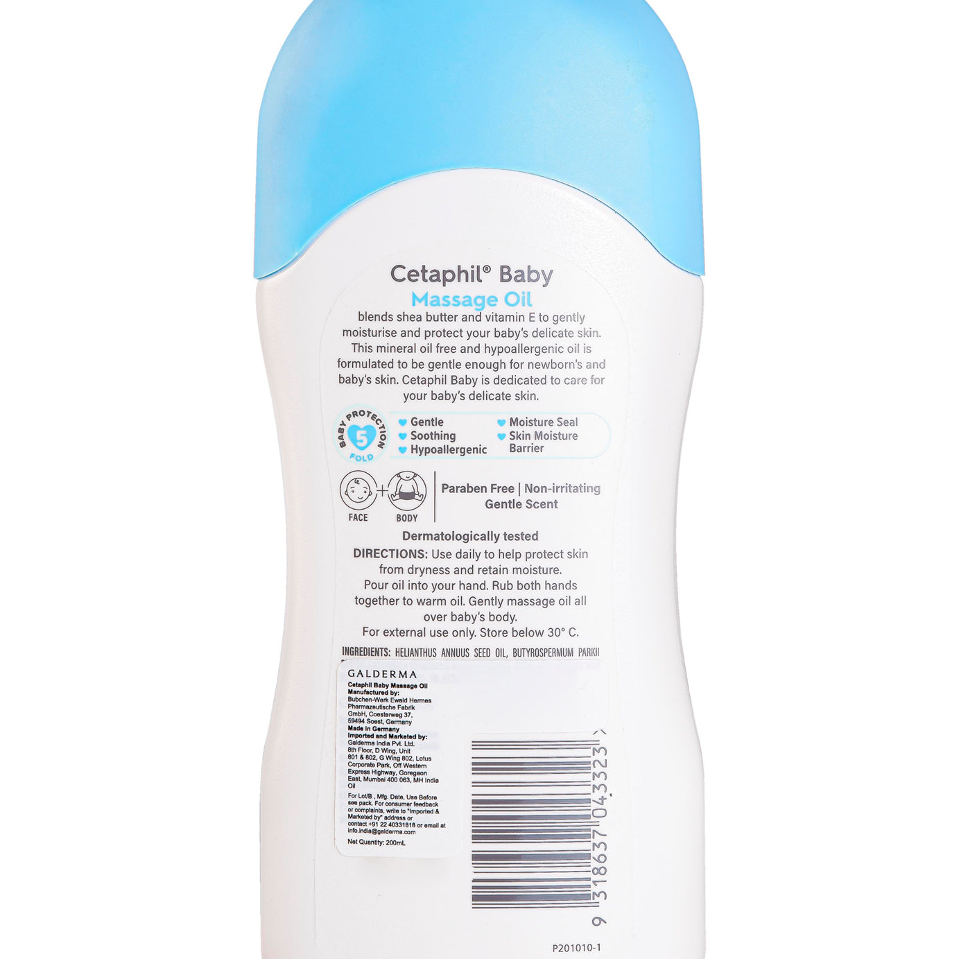 Cetaphil Baby Massage Oil for Baby's delicate Skin - 200ml - MINIMEE KIDS