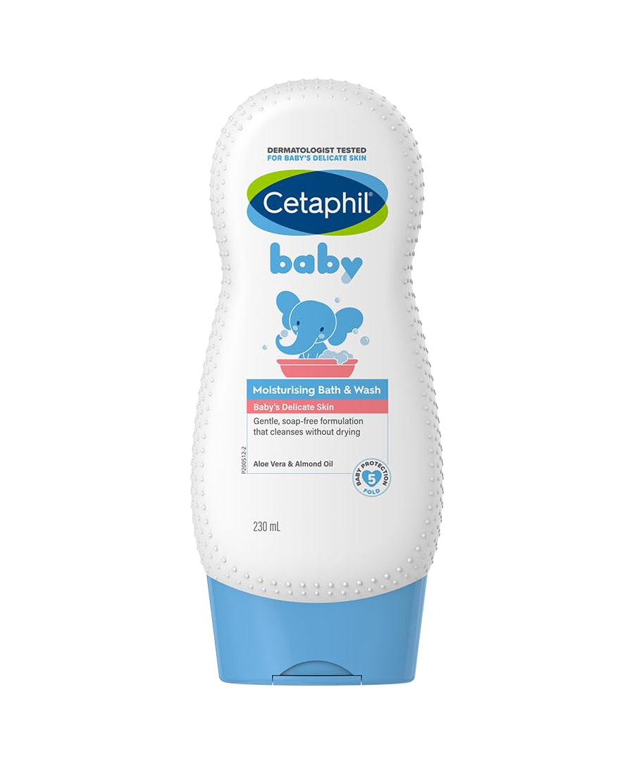 Cetaphil Baby Moisturising Bath & Wash for Baby's Delicate Skin - 230ml