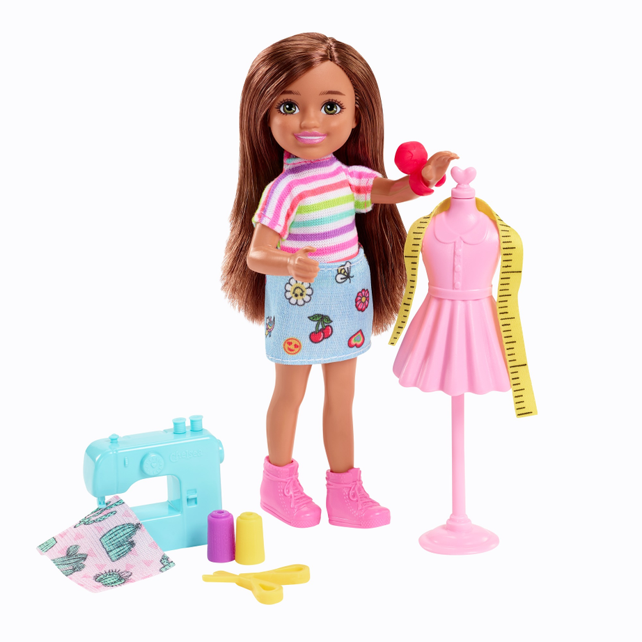 Barbie Chelsea Can Be… Fashion Designer Doll – 6” Career Role Play Toy with Themed Outfit & Accessories – Inspires Imaginative Play for Kids 3+ Years