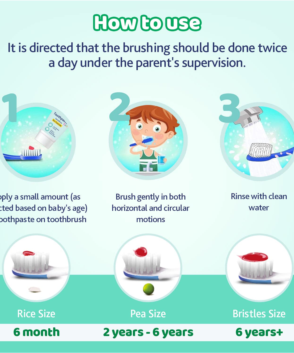 Chicco Mild Mint Toothpaste With fluoride for 6+ Years kids - 70g