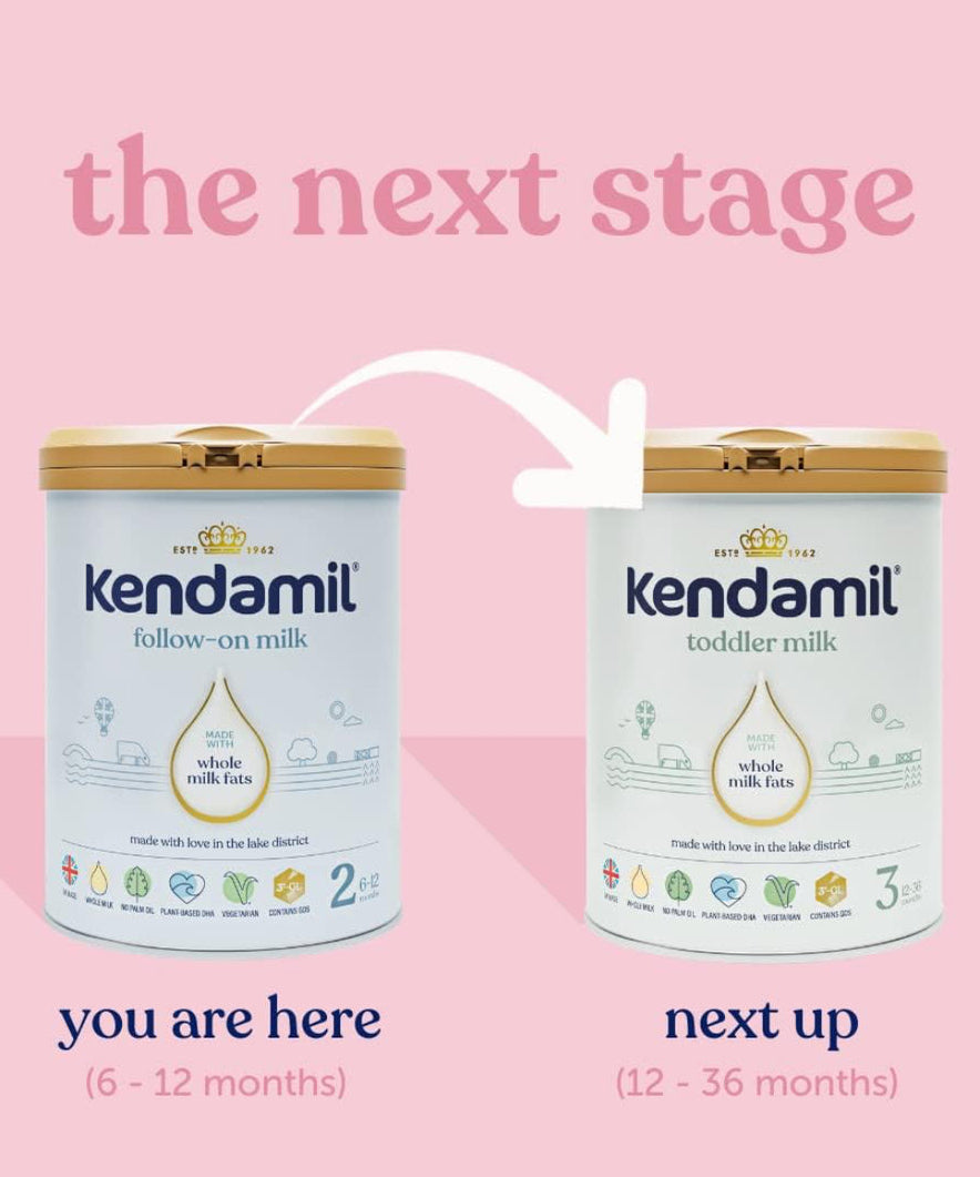 Kendamil Classic Follow-On Milk Stage 2 (6–12 Months) – 800g | British Whole Milk Formula with No Palm Oil or Fish Oil | Gentle on Tummy, Enriched with Vitamins, Minerals & Prebiotics - MINIMEE KIDS