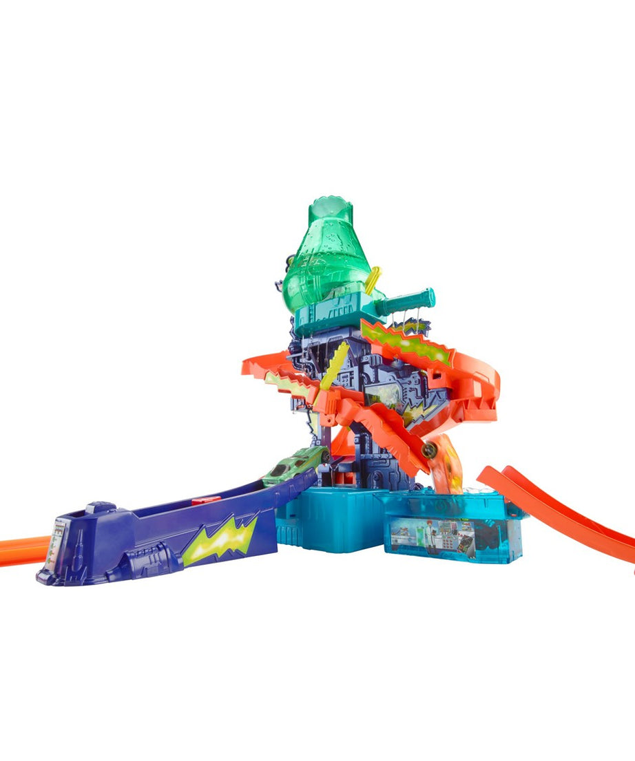 Hot Wheels City Color Shifters - Color Splash Science Lab - Color Changing Action Unassembled track set for 4+ years