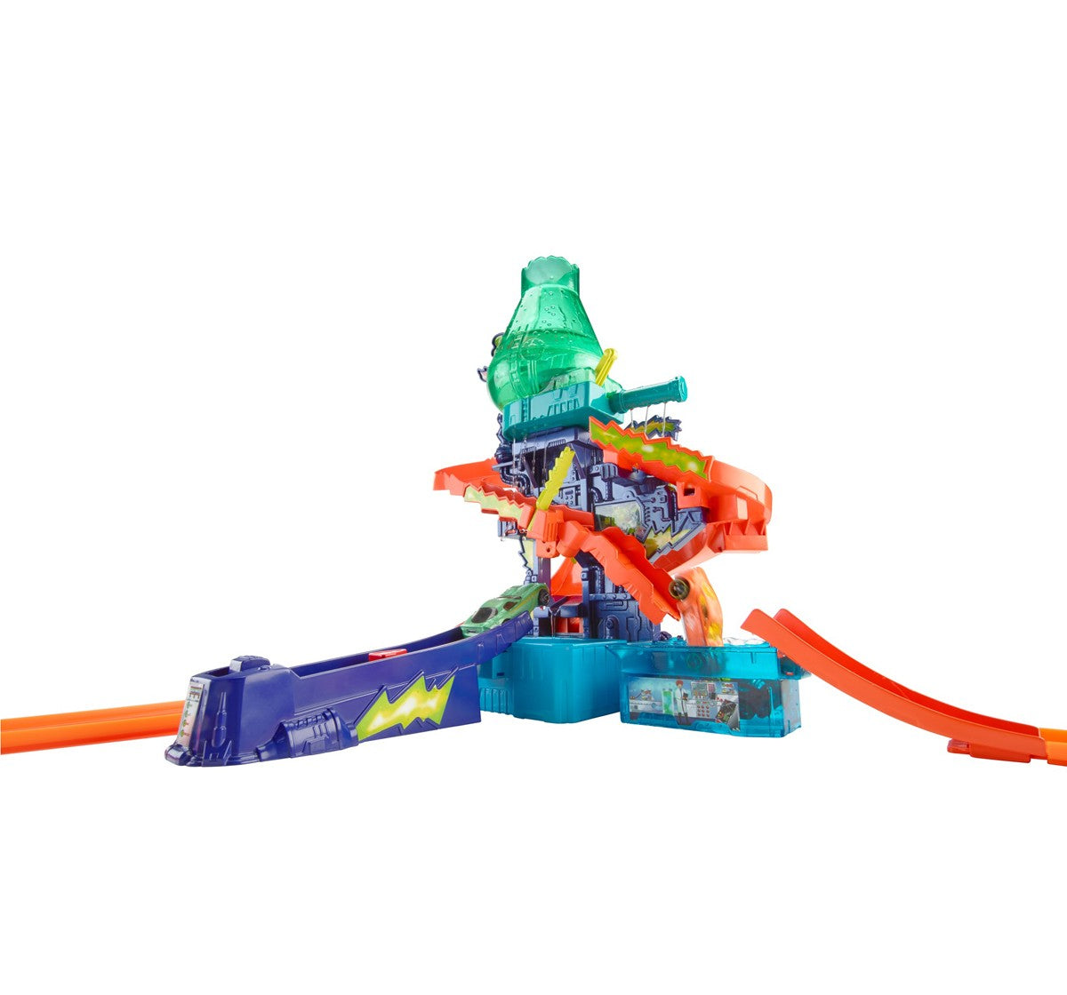 Hot Wheels City Color Shifters - Color Splash Science Lab - Color Changing Action Unassembled track set for 4+ years