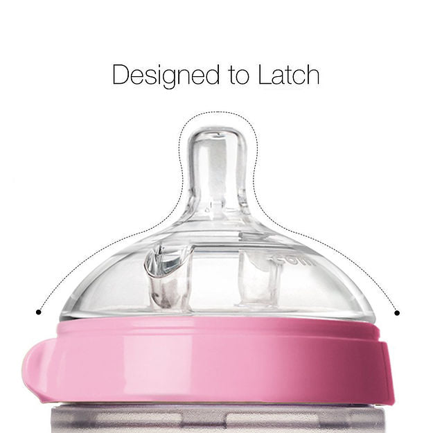 Comotomo Soft Hygienic Silicone Baby Feeding Bottle for 3+ Months - 250ml | 2 Hole Medium Flow