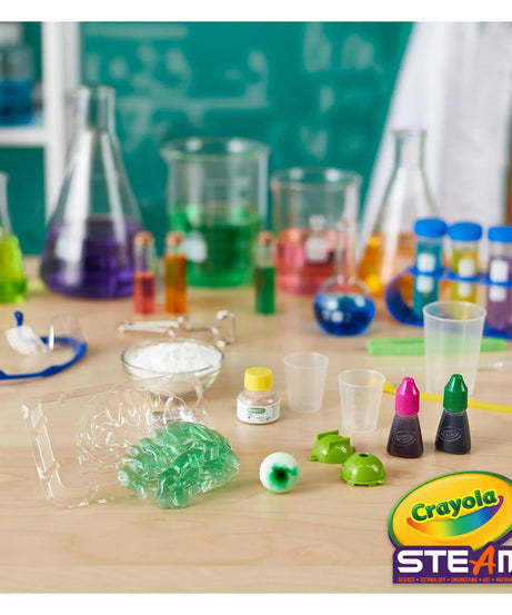 Crayola Gross Science Kit for Kids – STEAM Learning Set with 20 Experiments | Slimy, Gooey, Gross Fun for Ages 8+ | Educational Toy for Boys & Girls