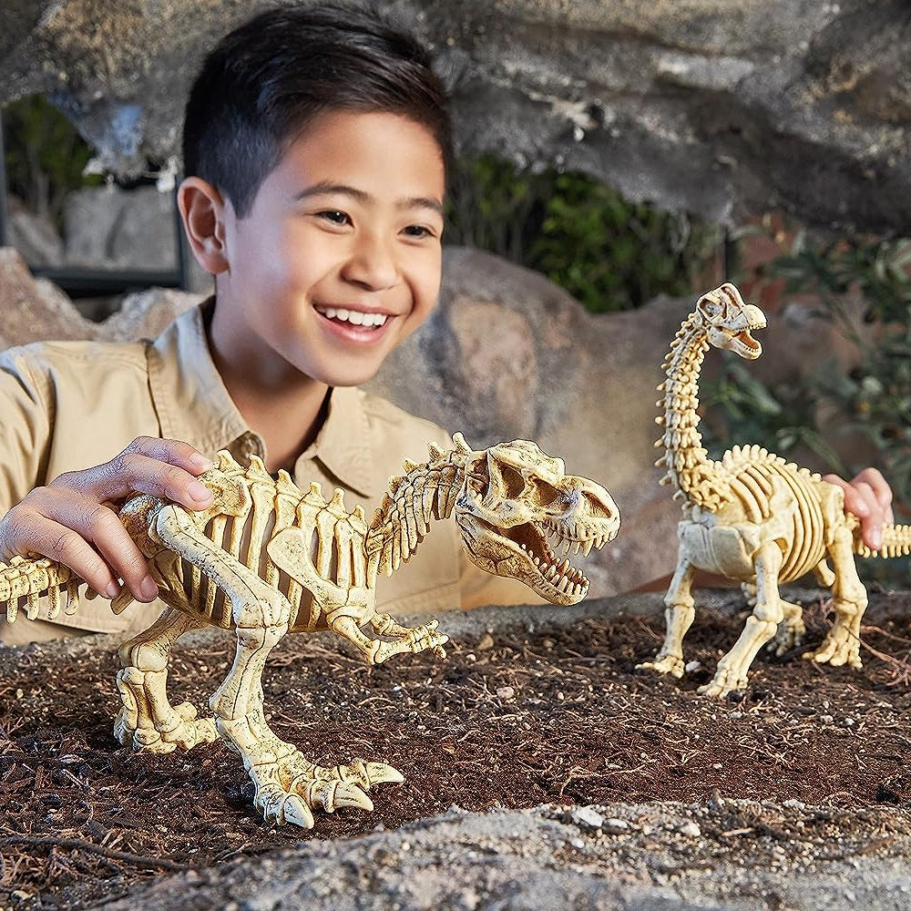 Zuru Robo Alive Mega Dino Fossil Find - Excavation Kit with Robotic Dinosaur Skeleton, Lights Up, Roars, Includes Fossils, Slime, and Sand, for Kids Ages 5+