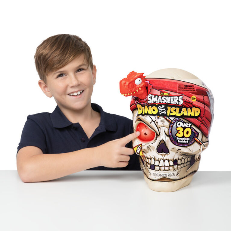 Zuru Smashers Dino Island - 28 Pieces Pirate Adventure Dino Toy for Kids 5+ with Sand, Slime & Over 30 Surprises - MINIMEE KIDS