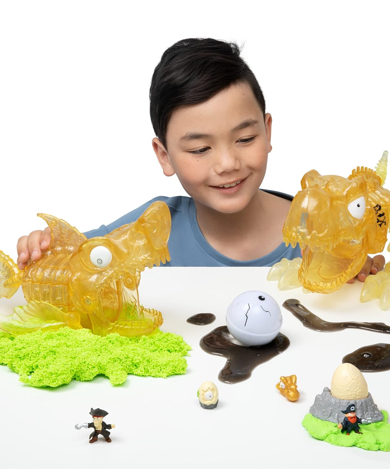 Zuru Smashers Dino Island - 28 Pieces Pirate Adventure Dino Toy for Kids 5+ with Sand, Slime & Over 30 Surprises - MINIMEE KIDS