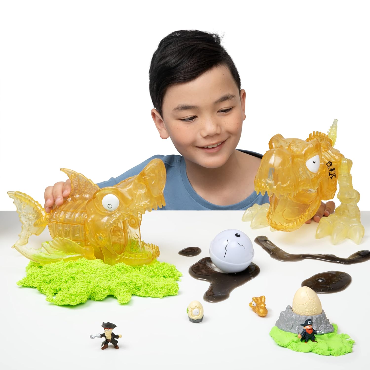 Zuru Smashers Dino Island - 28 Pieces Pirate Adventure Dino Toy for Kids 5+ with Sand, Slime & Over 30 Surprises - MINIMEE KIDS