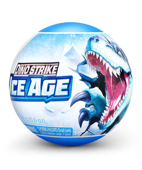 Zuru 5 Surprise Dino Strike Ice Age | Mystery Capsule with Buildable Dinosaur or Vehicle, Weapon & Slime | 9 to Collect (Assorted) - MINIMEE KIDS