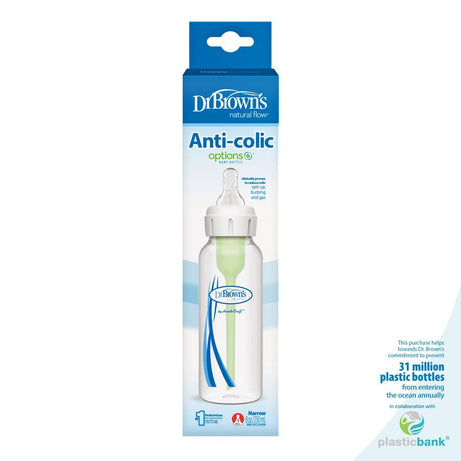 Dr. Brown’s Natural Flow Options+ Anti-Colic Baby Bottle Narrow - 250ml - MINIMEE KIDS