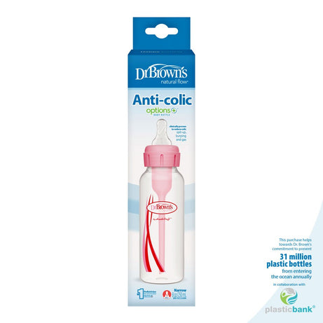 Dr. Brown’s Natural Flow Options+ Anti-Colic Baby Bottle Narrow - 250ml - MINIMEE KIDS