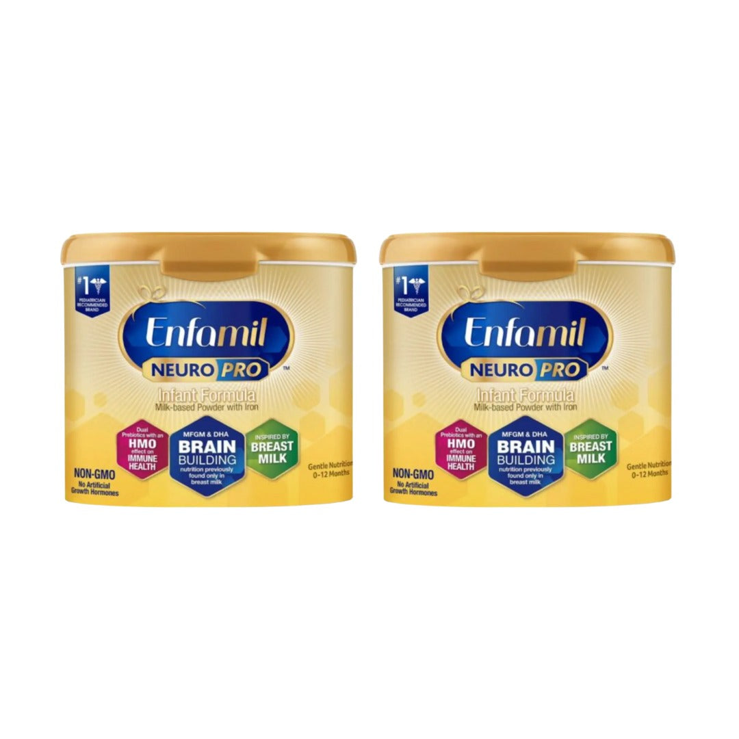 Enfamil NeuroPro Care Infant Formula | 20.7 oz (587g) Each, 2 Pack | Brain-Building DHA, HuMO6 Immune Blend | Triple Prebiotic Formula | Non-GMO | 0-12 Months