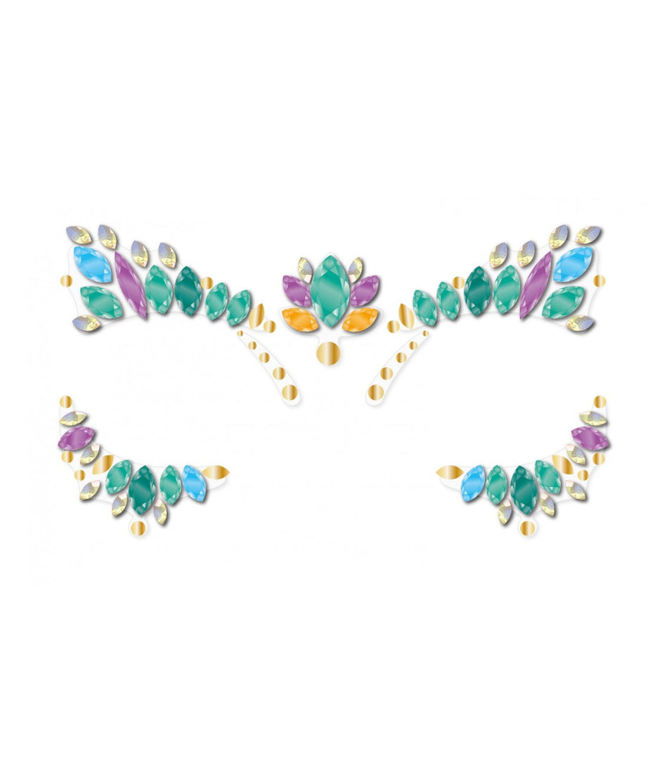 Avenir Face Gems Stickers | 3+ | Stars, Flowers, Crown, Wings | Hypoallergenic, Safe for Kids