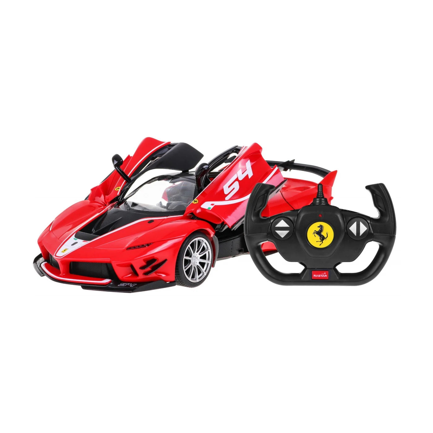 RASTAR R/C 1:14 Ferrari FXX K Evo – Officially Licensed Remote Control Supercar with Working Lights, Manually Opening Doors & Realistic Ferrari Styling – Red | Perfect Gift for Kids 6 Years & Above