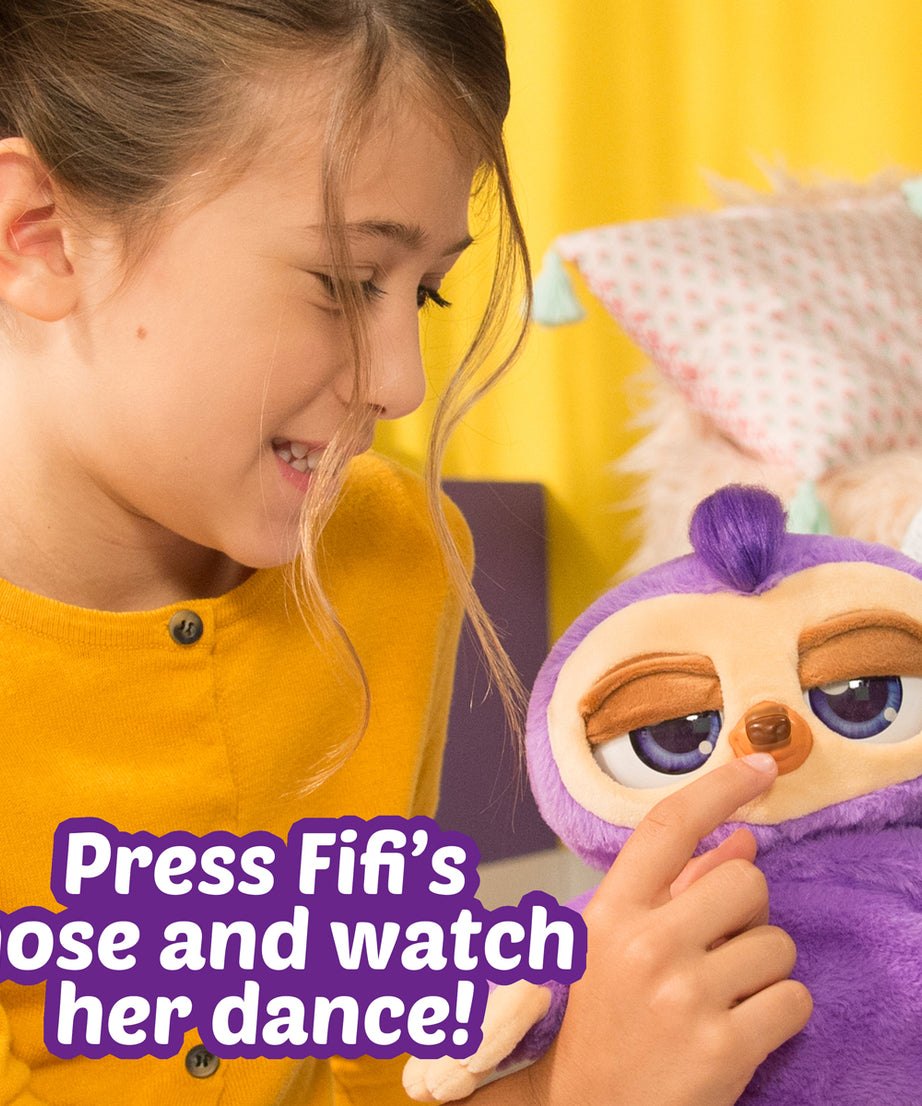 Zuru Pets Alive - Fifi the Flossing Sloth | Realistic Dance Moves to 3 Epic Songs for Kids 3+ Years