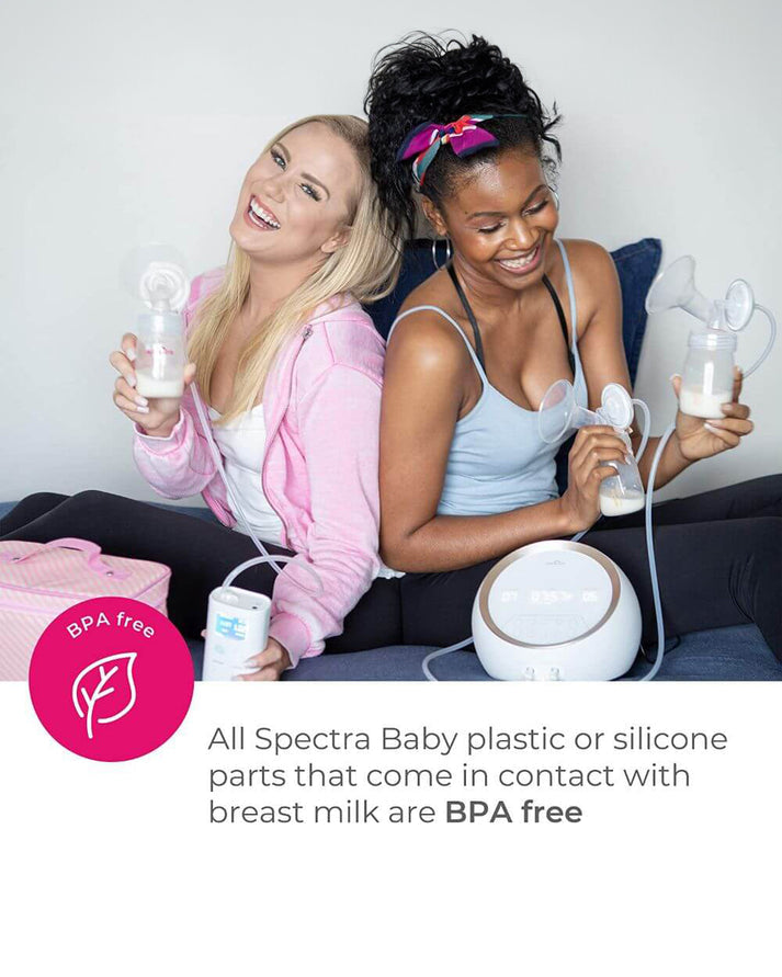 Spectra Wide Neck Breast Flange with Duckbill Valve 24mm for Spectra S1 & S2 Breast Pumps – BPA Free Breast Shield Kit for Comfortable & Efficient Milk Expression | Compatible with Spectra S1 Plus, S2 Plus & Synergy Gold - MINIMEE KIDS