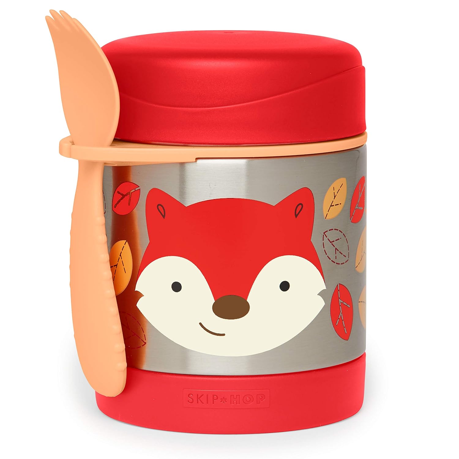 Skip Hop Zoo Insulated Stainless Steel Food Jar | BPA Free, 325ml, Keeps Food Cold for 5 Hours & Warm for 7 Hours