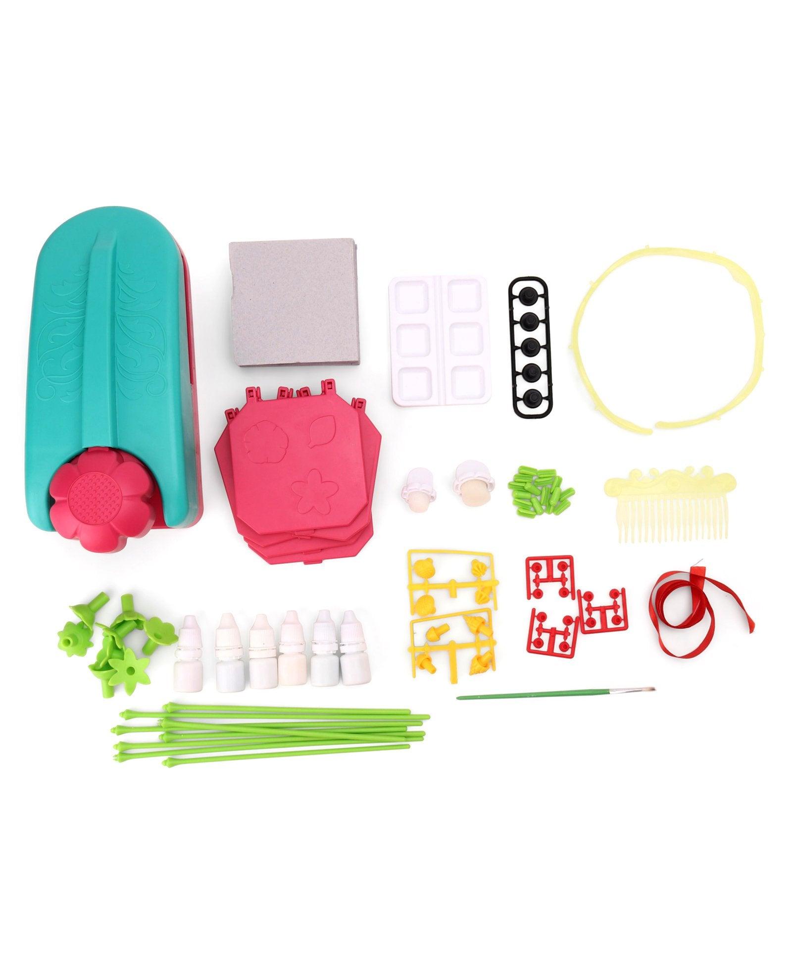 Funskool Handycrafts Blooming Flowers - Creative Paper Flower Making Kit for Kids Ages 8+ | Includes Tiara, Comb, and Floral Decorations