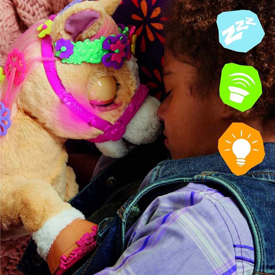 Hasbro furReal Cinnamon, My Stylin’ Pony Toy - 14-Inch Electronic Pet with 80+ Sounds & Reactions, 26 Styling Accessories for Ages 4 and Up