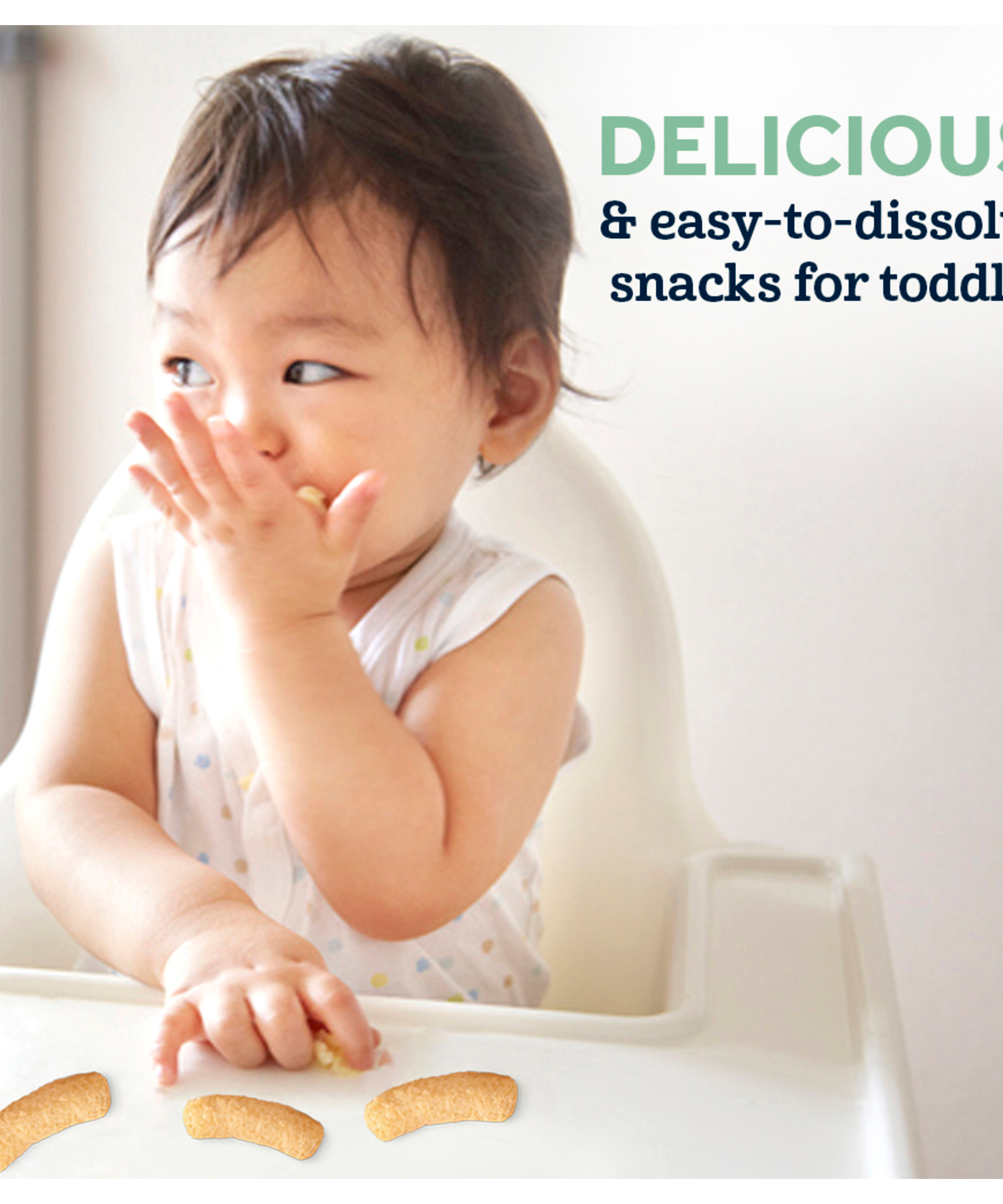 Gerber Organic Lil' Crunchies White Cheddar Broccoli for Toddler 12+ Months - 45g