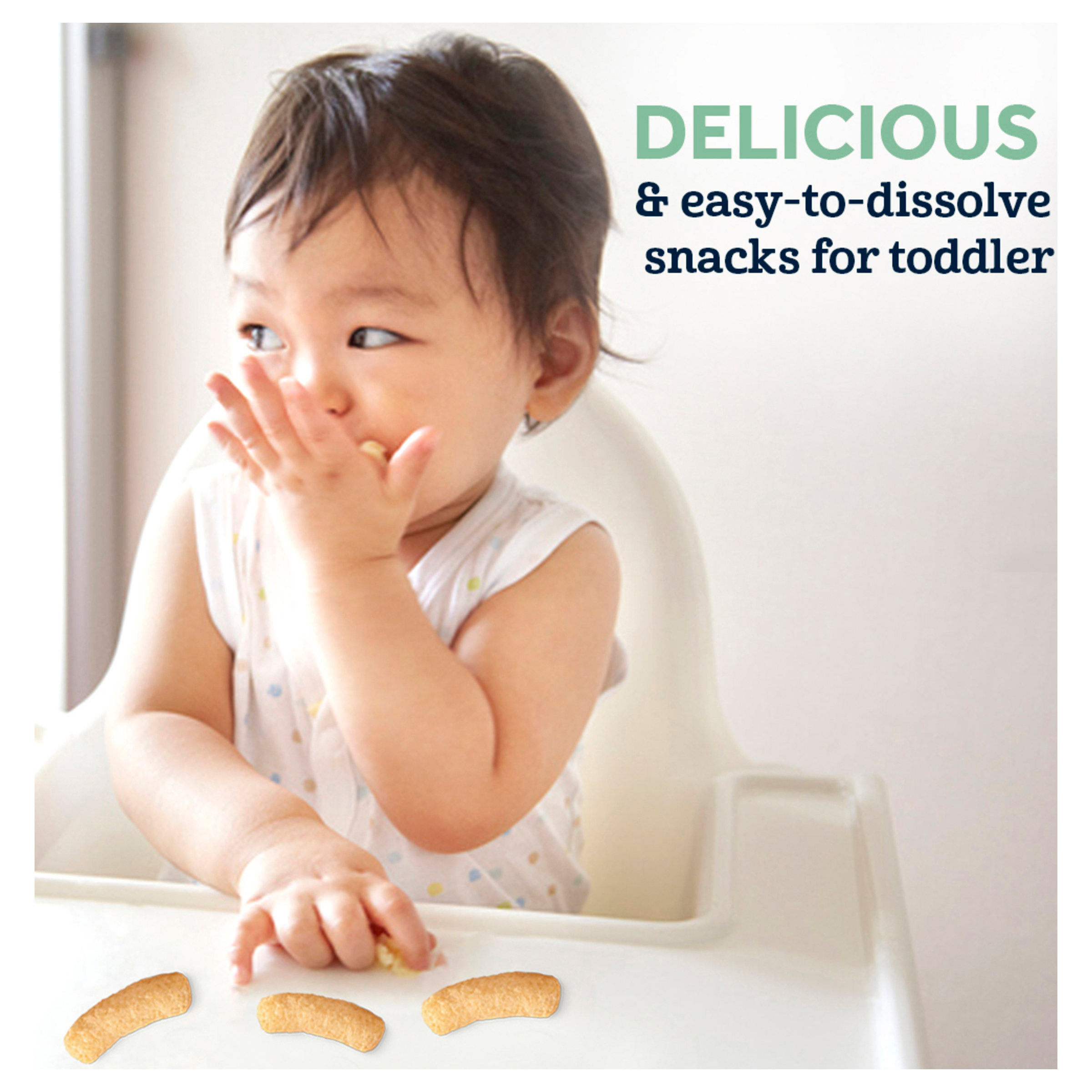 Gerber Organic Lil' Crunchies White Cheddar Broccoli for Toddler 12+ Months - 45g