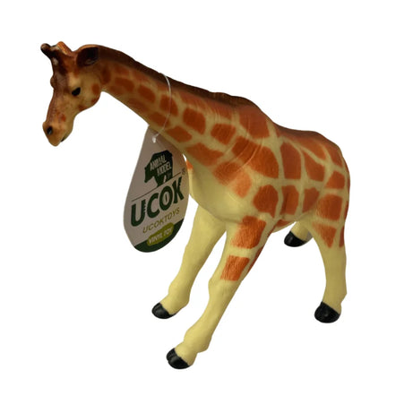 UCOK Toys Giraffe Animal Model | Realistic Vinyl Toy for Kids 3+ | Educational Wildlife Figure for Imaginative Play and Animal Learning