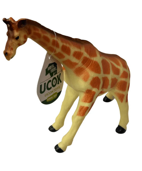 UCOK Toys Giraffe Animal Model | Realistic Vinyl Toy for Kids 3+ | Educational Wildlife Figure for Imaginative Play and Animal Learning