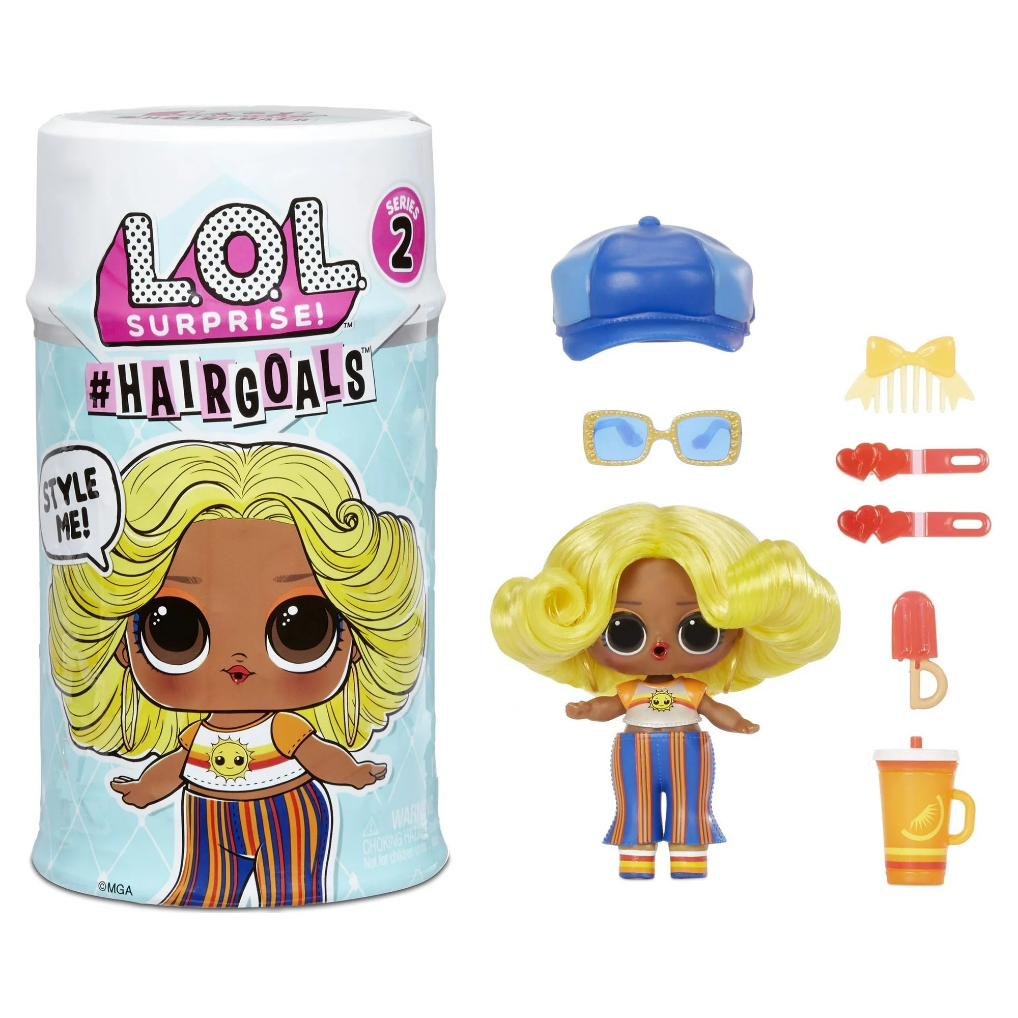 L.O.L. Surprise! Hairgoals Series 2 Doll – Real Hair & 15 Surprises | Color Change Toy with Salon Playset | Collectible Gift for Kids Age 4+ - MINIMEE KIDS