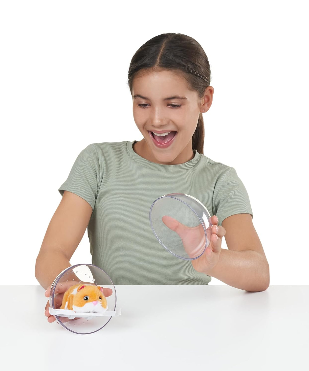 ZURU Pets Alive Hamster mania - Interactive Electronic Hamster with 20+ Real Sounds, Smart Technology, & Hamster Ball Toy for Girls and Children