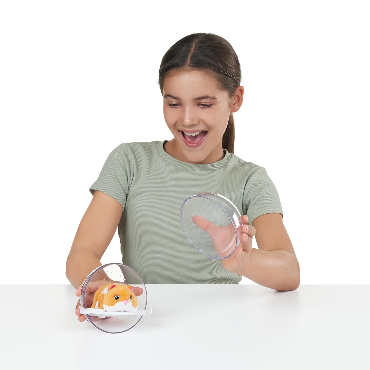 ZURU Pets Alive Hamster mania - Interactive Electronic Hamster with 20+ Real Sounds, Smart Technology, & Hamster Ball Toy for Girls and Children