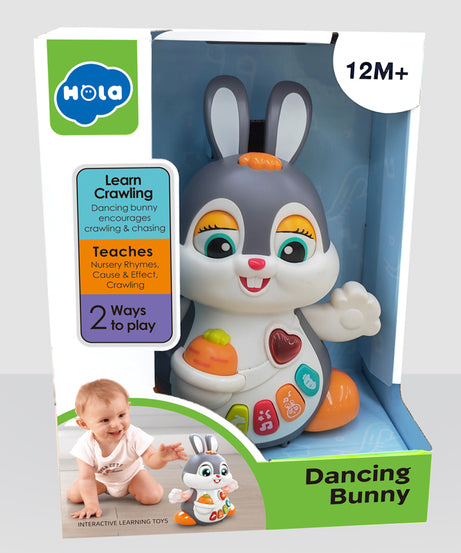 Hola Dancing Bunny - Learn Crawling, Nursery Rhymes Learning Toy For 1+ Year Kids - MINIMEE KIDS