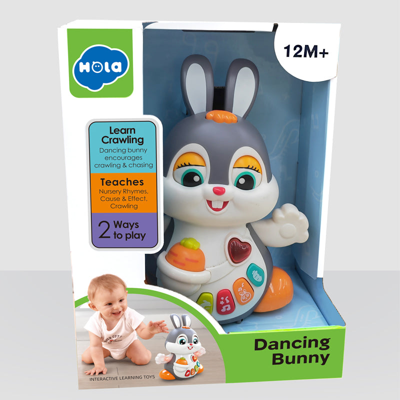 Hola Dancing Bunny - Learn Crawling, Nursery Rhymes Learning Toy For 1+ Year Kids - MINIMEE KIDS