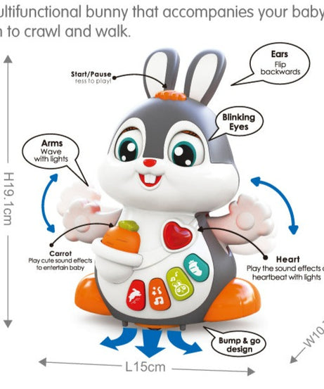 Hola Dancing Bunny - Learn Crawling, Nursery Rhymes Learning Toy For 1+ Year Kids - MINIMEE KIDS