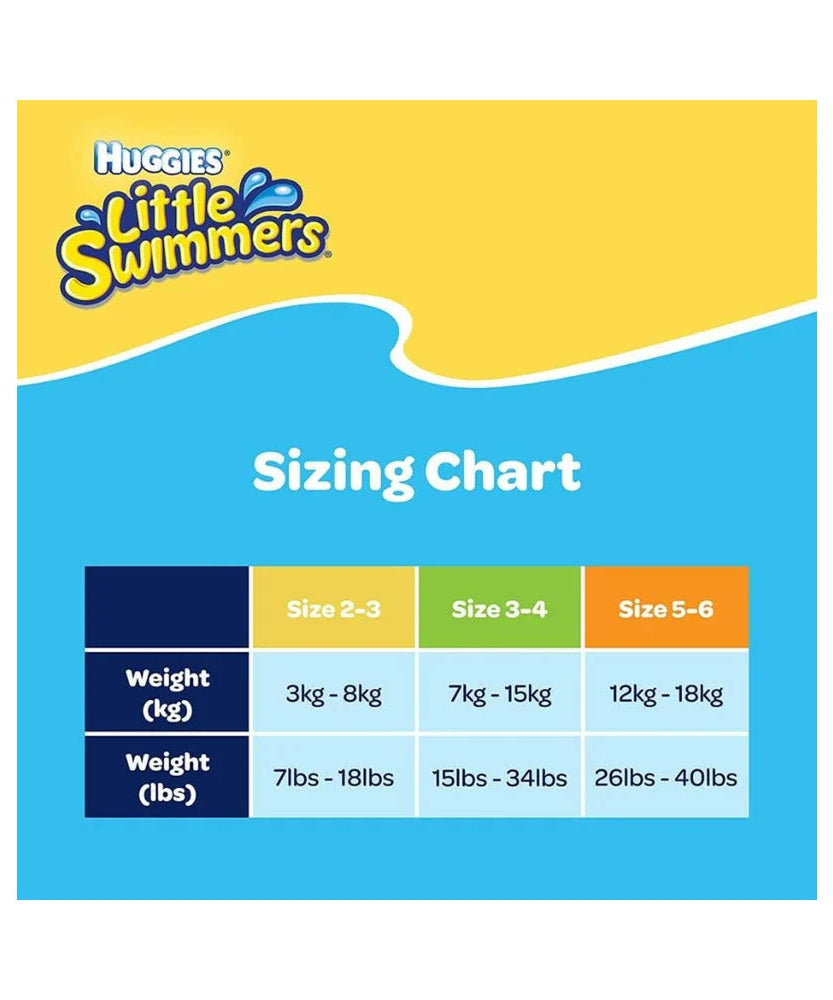 Huggies Little Swimmers Disney Pixar Finding Dory Baby Swim Diapers – Size 3-4 (7-15 kg) | Pack of 12 Swim Pants | Leak-Proof, Non-Swelling Swim Nappies with Tear-Away Sides - MINIMEE KIDS