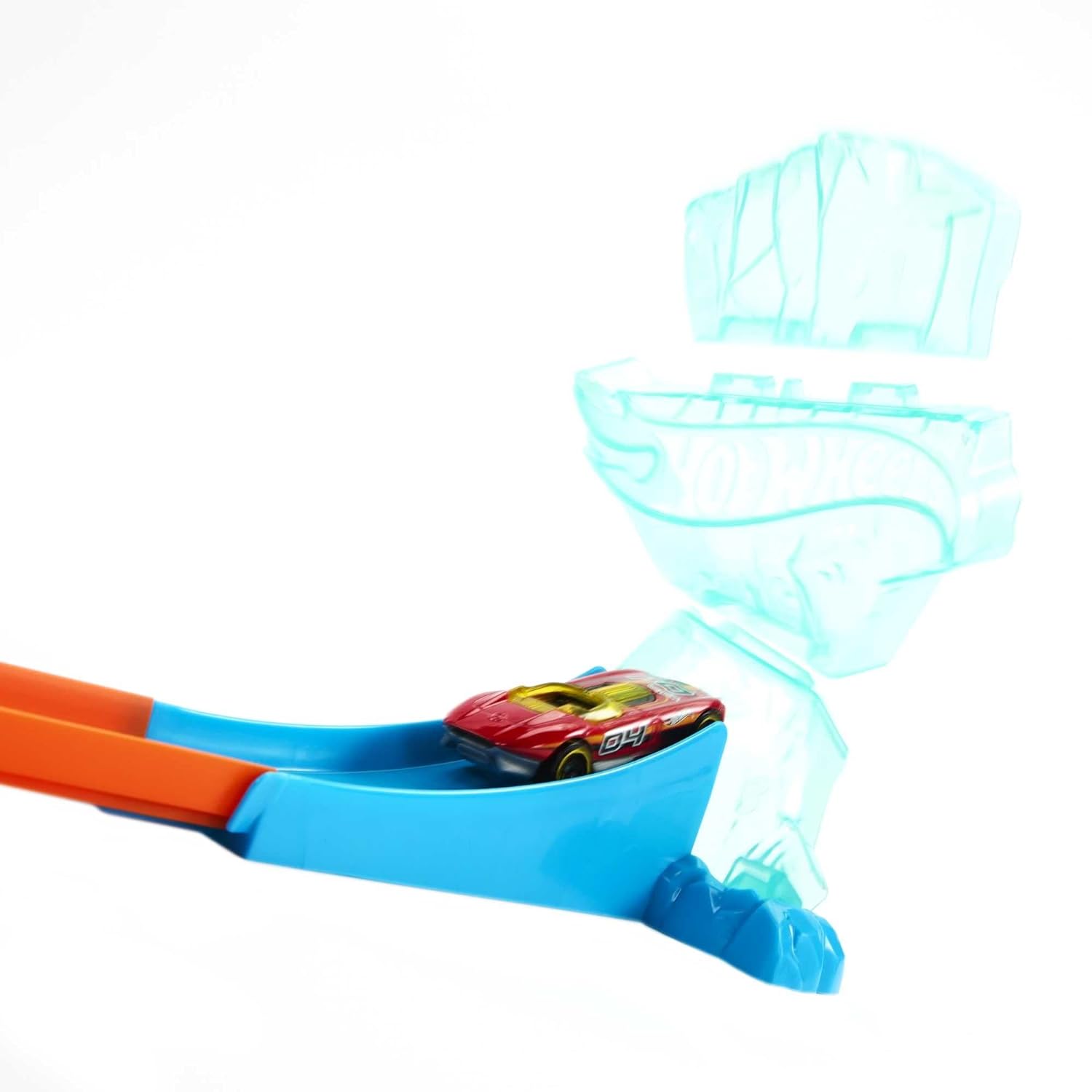 Hot Wheels Track Builder Ice Crash Pack - Build Your epic Crash Unassembled Track Set for 4+ Years - MINIMEE KIDS